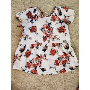 Xhilaration| Womens Floral Boho Blouse